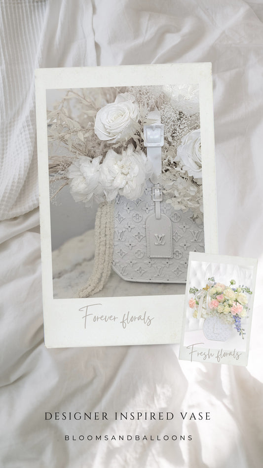 Luxe Forever Designer Vase Blooms
